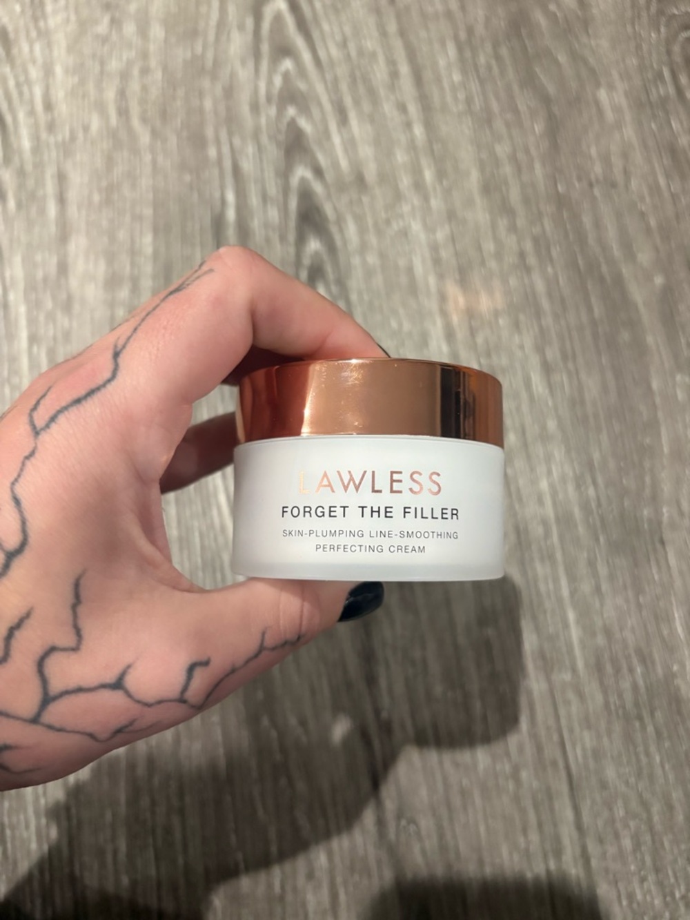 Lawless Forget The Filler Skin-Plumping Cream - White & Rose Gold